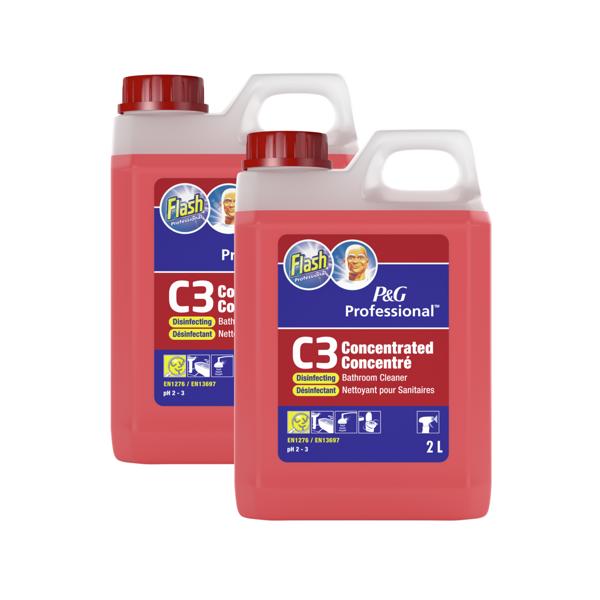 Flash C3 Bathroom Disinfectant (2 x 2 Litre)