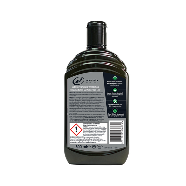 Turtle Wax Hybrid Solutions Ceramic Acrylic Black Polish (414ml)