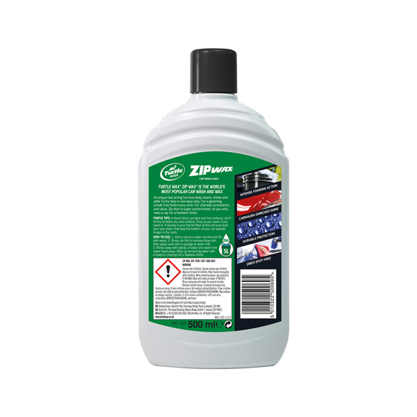 Turtle Wax Zip Wash & Wax (500ml)