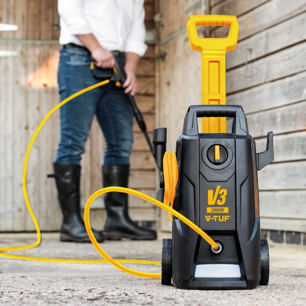 V-TUF V3-240 X2 2175psi 150Bar, 7.5L/min DIY Portable Electric Pressure Washer - Pro Patio & Car Cleaner Kit 