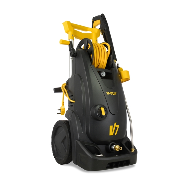 V-TUF V7 240v 195Bar, 7.2L/min Tough DIY Electric Pressure Washer - With Master PRO Patio & Car Cleaner Kit 