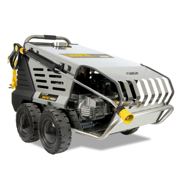 V-TUF RAPID MSHF 240v Professional Hot Water Industrial Mobile Pressure Washer with COMMERCIAL FOAM SYSTEM