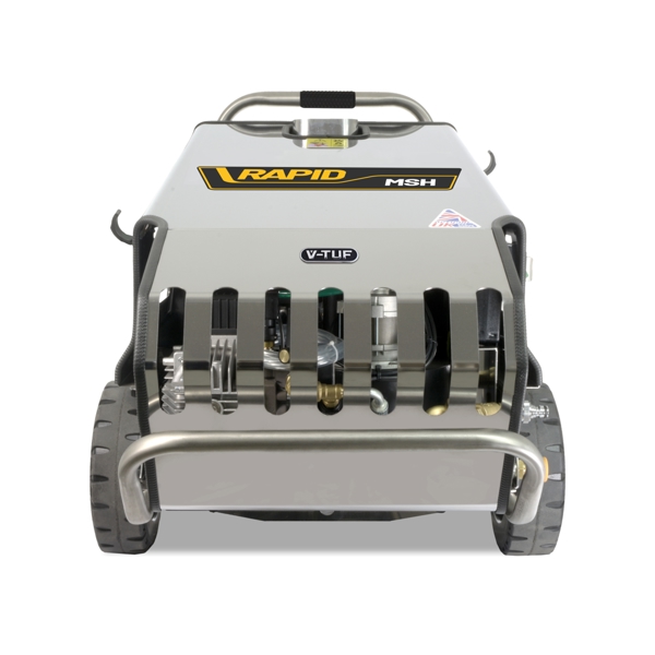 V-TUF RAPID MSHF 240v Professional Hot Water Industrial Mobile Pressure Washer with COMMERCIAL FOAM SYSTEM