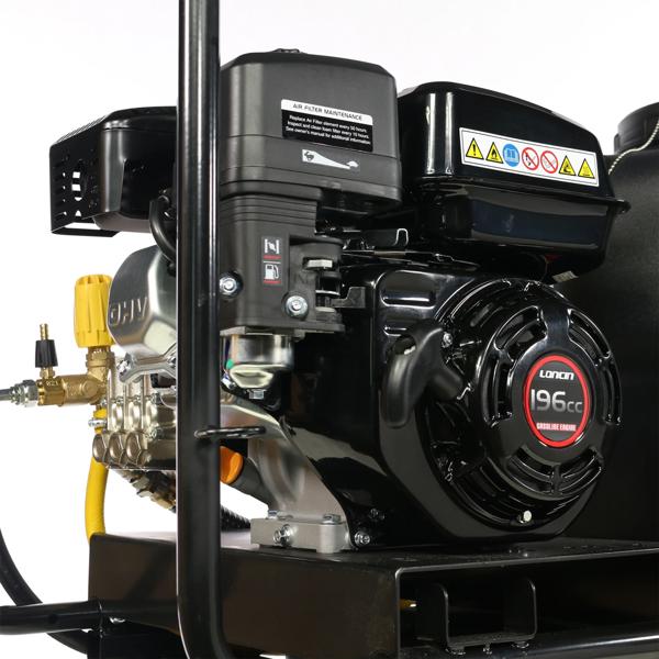 V-TUF Torrent 2 150L Petrol Pressure Washer Bowser with 20m Hose Reel