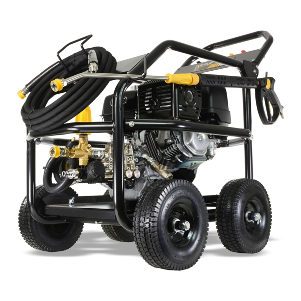 V-TUF DD130R 4350psi 250 Bar 15 lpm Industrial 13HP Honda Driven Petrol Pressure Washer - Roll Cage 