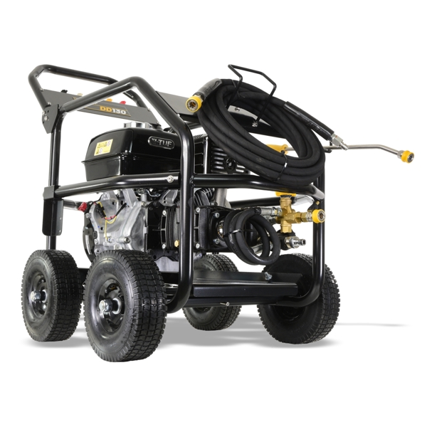 V-TUF DD130R 4350psi 250 Bar 15 lpm Industrial 13HP Honda Driven Petrol Pressure Washer - Roll Cage 