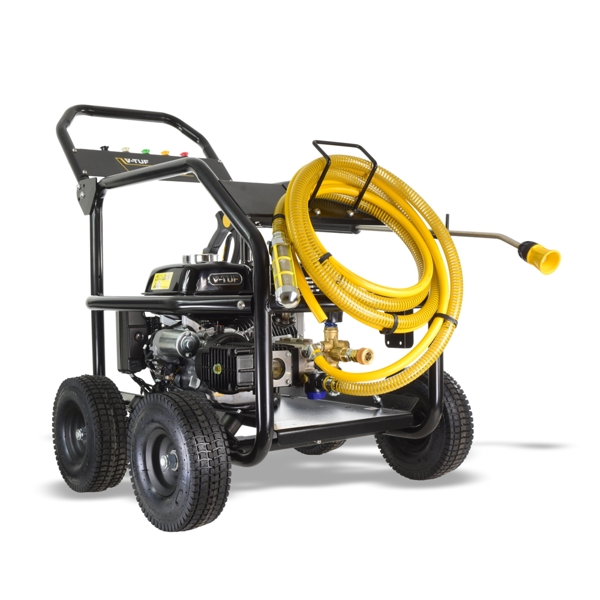 V-TUF GB065RGB 200BAR 12L/MIN HONDA 6.5HP Pressure Washer, Gearbox Pump - Roll Cage Frame & Electric Start 