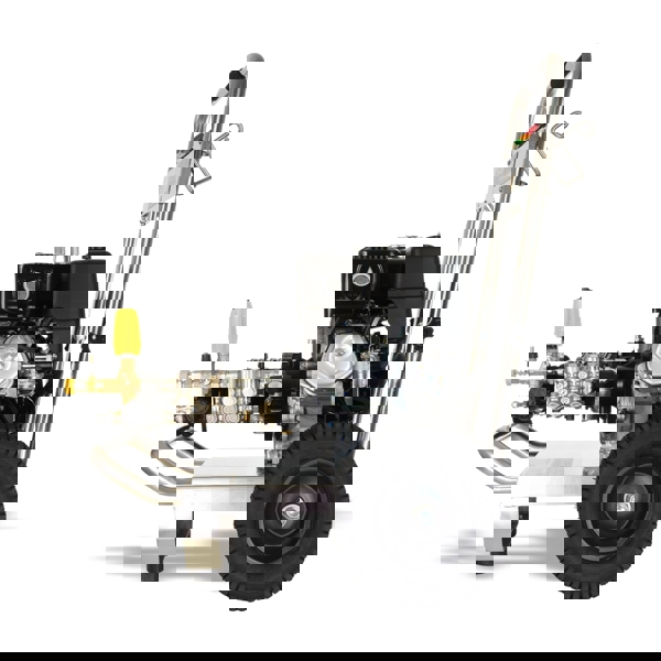 V-TUF GB080 Industrial 9HP Gearbox Driven Honda Petrol Pressure Washer - 2900psi, 200Bar, 15 lpm - Stainless Steel Frame