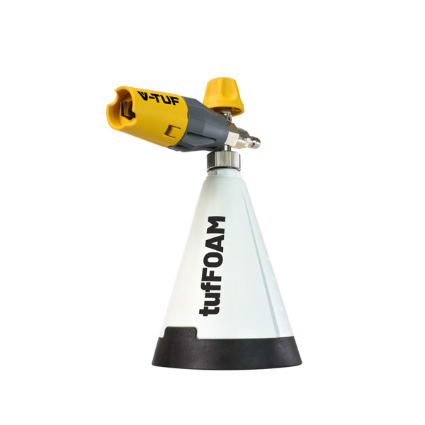 V-TUF tufFOAM Corrosive Resistant Cannon & 1 Litre Bottle (ADJUSTABLE DOSE) - SSQ MALE