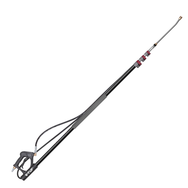 EXTENDABLE LANCE - V-TUF 2.5 TO 8 METRES - COMES WITH BELT, GUTTER & ROOF CLEANING ATTACHMENTS 400BAR 150°C