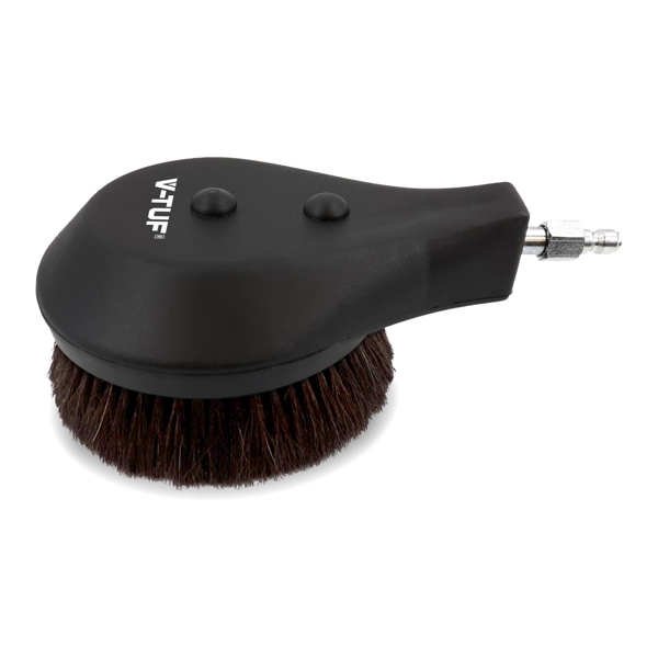 V-TUF PROFESSIONAL ROTARY HORSE HAIR BRUSH FOR CAR WASH - SSQ INLET 