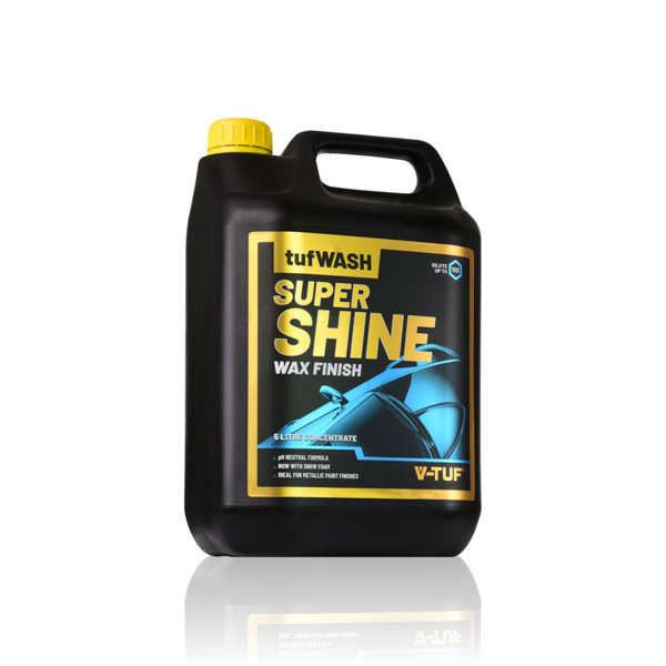 V-TUF 5L tufWASH SUPER SHINE TFR WITH WAX FINISH - NON CAUSTIC - 10x CONCENTRATED