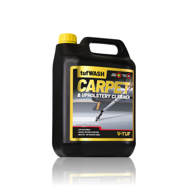 V-TUF 5L tufWASH CARPET & UPHOLSTRY CLEANER WITH ANTIVIRAL & ANTIBAC SANITISER - 10x CONCENTRATED 