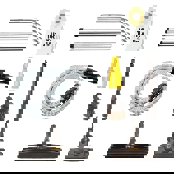 V-TUF RUCKVAC M-Class Rated Cordless Backpack Vacuum Cleaner - Battery Operated & 5M HIGH LEVEL INTERNAL CLEANING KIT 