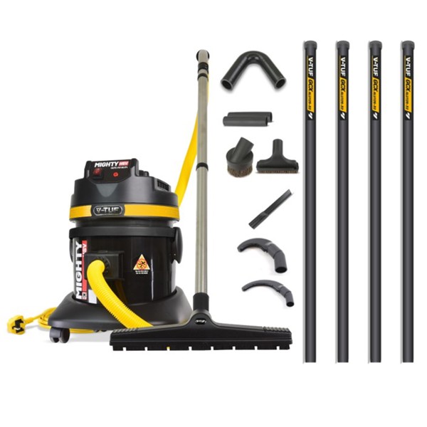V-TUF MIGHTY HSV- 21L M-Class 240v Industrial Dust Extraction Vacuum Cleaner & 5m 32mm High Level Cleaning 