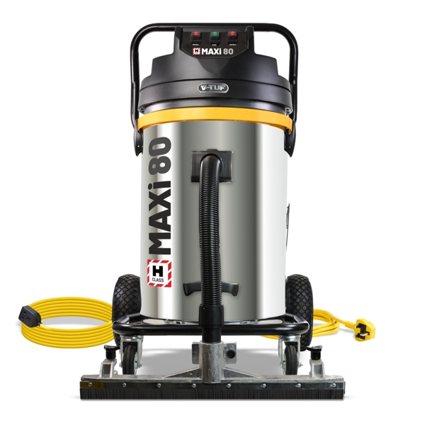 V-TUF MAXi - 80L H-Class 240v 3500w Dust Extraction Vacuum Cleaner - 600 mm WIDE FRONT FLOOR Head &  25M 