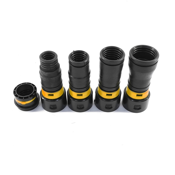 HOSE - 5m Yellow HiViz  for V-TUF StacVac with 4pcs Power Tool Adaptor Kit (with Air Flow Control)  - VTM416