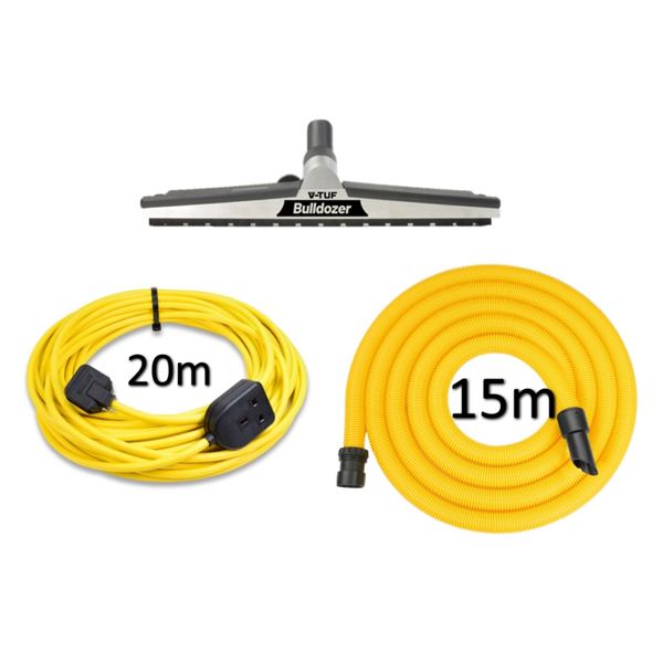 V-TUF 32mm LONG REACH WAREHOUSE / GRAIN STORE CLEANING KIT - FITS 240V MACHINES WITH 32MM POLES 