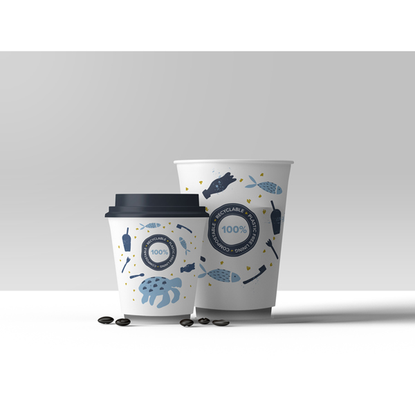 12oz Double Wall Compostable Aqueous Cups