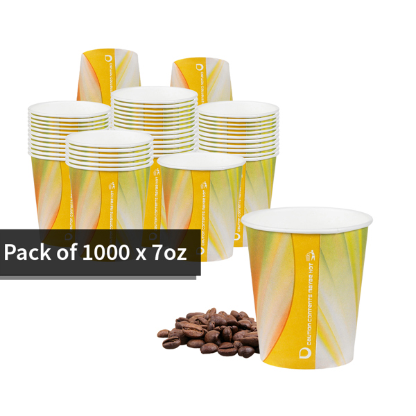 7oz Paper Squat Prism Vending Cups