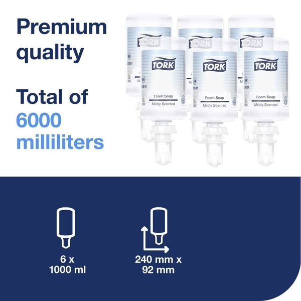 Tork S4 Mild Foam Soap (6 x 1 Litre)