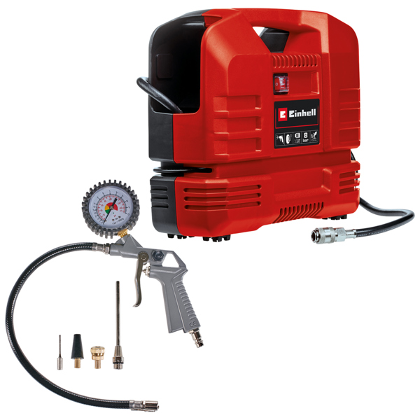 Einhell TC-AC 190 OF Set 1.47HP 8 Bar Portable Oil Free Compressor