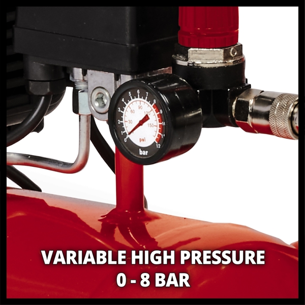 Einhell TC-AC 190/24/8 2HP 24 Litre 8 Bar Oil Compressor (163 l/min)