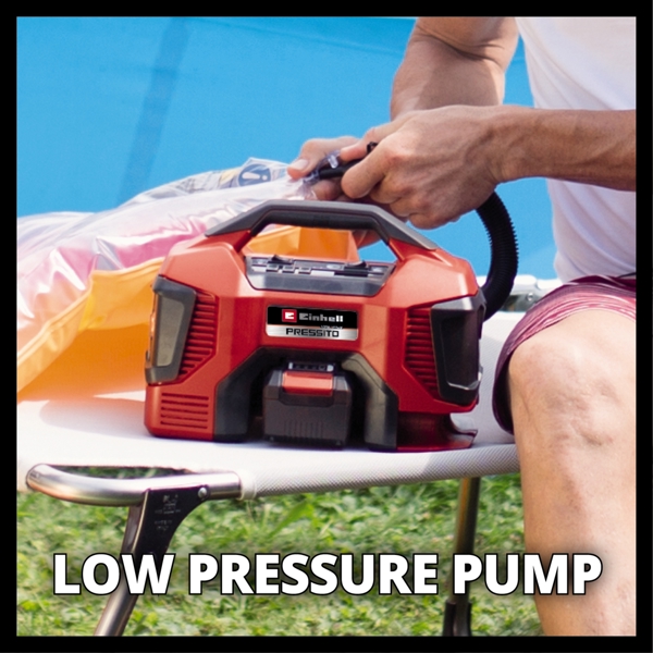 Einhell PRESSITO 18/21 PXC 18V Compressor (mains & battery powered), Body Only  