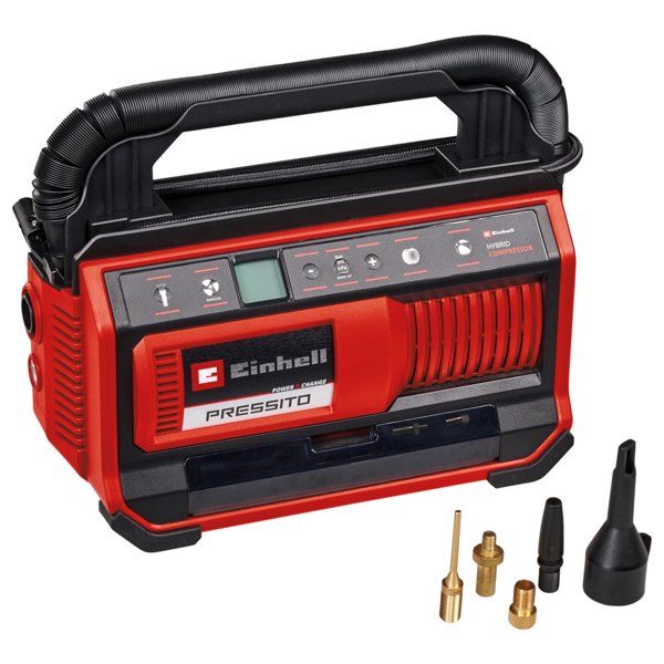 Einhell PRESSITO 18/25 Hybrid PXC 18V Hybrid Compressor (mains & battery powered), Body Only  
