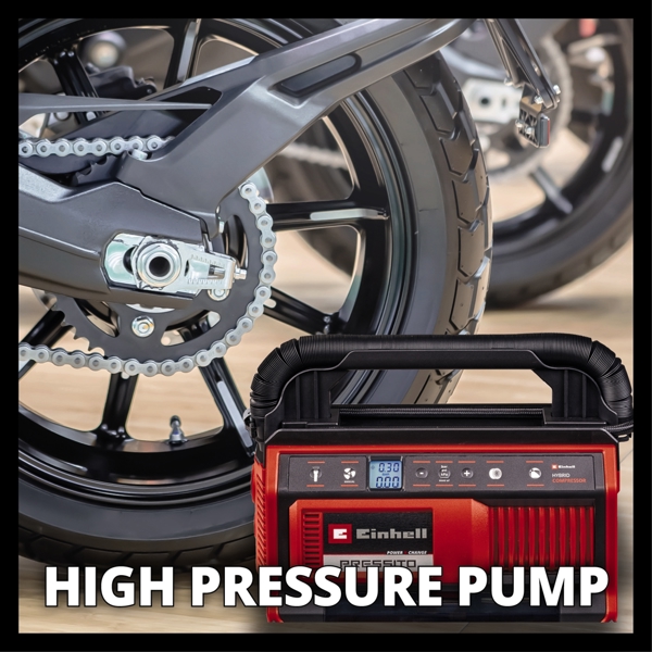 Einhell PRESSITO 18/25 Hybrid PXC 18V Hybrid Compressor (mains & battery powered), Body Only  