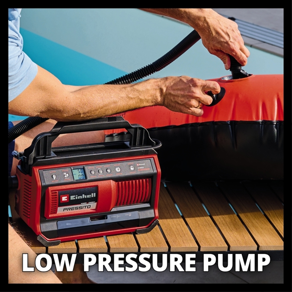 Einhell PRESSITO 18/25 Hybrid PXC 18V Hybrid Compressor (mains & battery powered), Body Only  