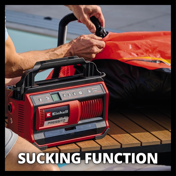 Einhell PRESSITO 18/25 Hybrid PXC 18V Hybrid Compressor (mains & battery powered), Body Only  