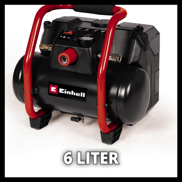 Einhell TE-AC 36/150 Li OF-Solo PXC 36V (2x18V) 6 Litre Oil Free Compressor, Body Only  
