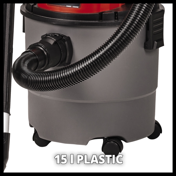 Einhell TC-VC 18/15 - Solo PXC 18V 15 Litre Wet & Dry Vac, Body Only  