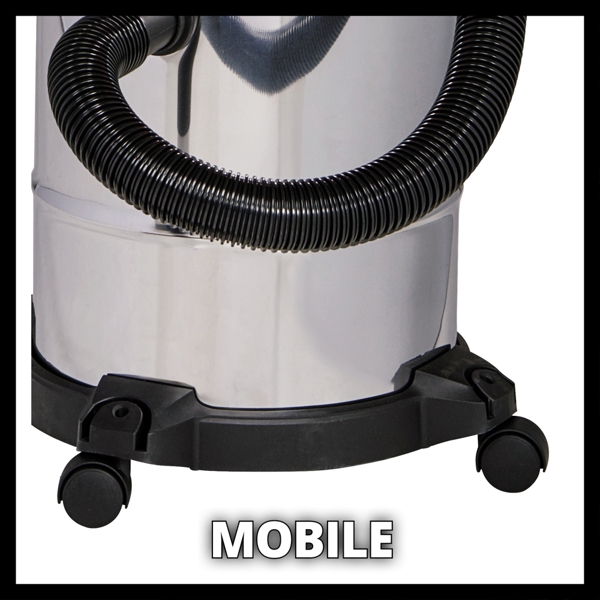 Einhell TC-VC 1815 S 15 Litre Stainless Steel Wet & Dry Vac