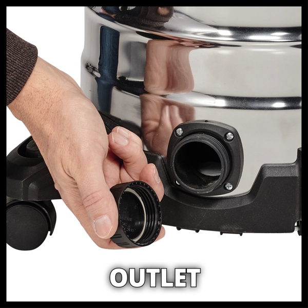 Einhell TC-VC 1930 S 30 Litre Stainless Steel Wet & Dry Vac