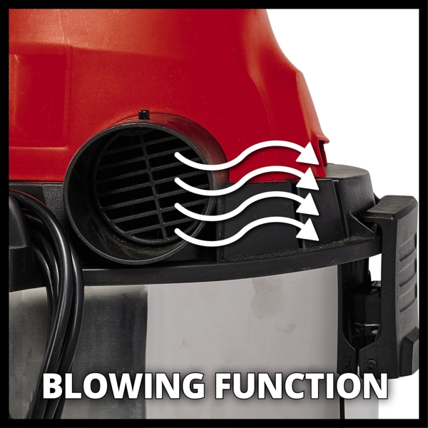 Einhell TC-VC 1930 SA 30 Litre Stainless Steel Wet & Dry Vac with Power Take Off