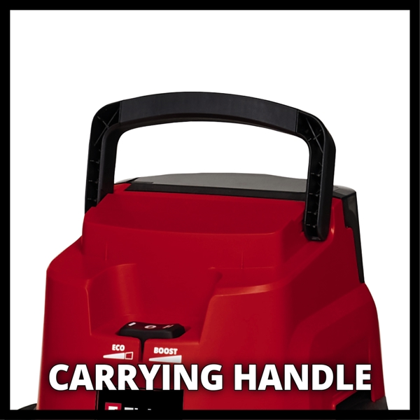 Einhell TE-VC 36/25 Li S-Solo PXC 36V 25 Litre Stainless Steel Wet and Dry Vac, Body Only   