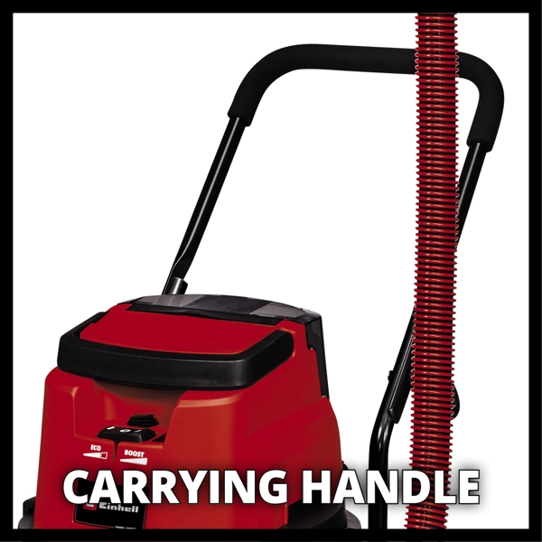 Einhell TE-VC 36/30 S Auto Li S-Solo PXC 36V 30 Litre Stainless Steel Wet and Dry Vac with Auto Power Take Off, Body Only   