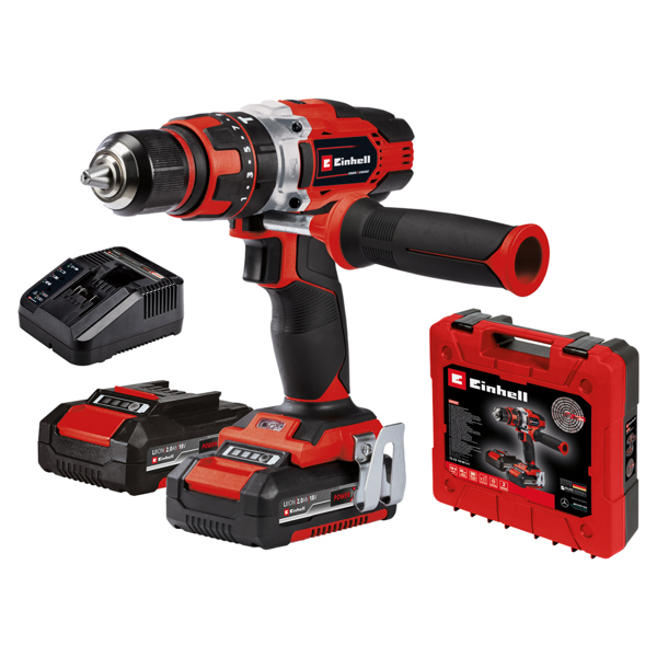 Einhell TE-CD 18/48 Li-I (2x 2.0Ah) PXC 18V Combi Drill Kit 2 x 2Ah batteries