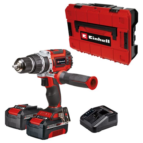 Einhell TE-CD 18/60 Li-i BL (2x4,0Ah) PXC 18V Brushless 60Nm Combi Drill Kit 2 x 4Ah (Stack Case) 