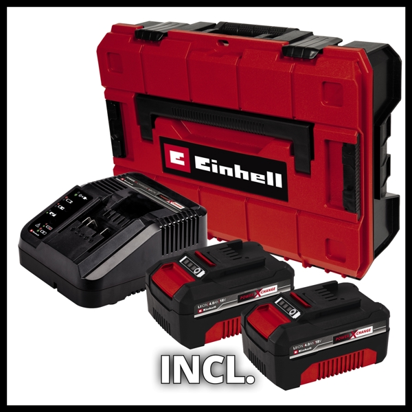Einhell TE-CD 18/60 Li-i BL (2x4,0Ah) PXC 18V Brushless 60Nm Combi Drill Kit 2 x 4Ah (Stack Case) 