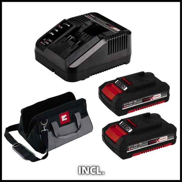 Einhell 18V Brushless Twin Pack PXC 18V Brushless Drill Kit (Combi Drill + Impact Driver)