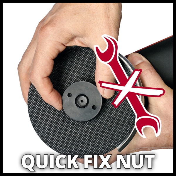 Einhell AXXIO 18/125 Q PXC 18V 125mm Quick Release Brushless Angle Grinder, Body Only   