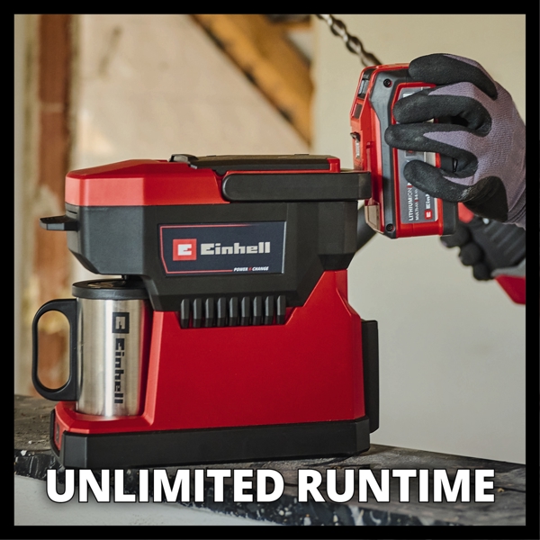 Einhell TE-CF 18 Li-Solo PXC 18V Cordless Coffee Maker, Body Only  