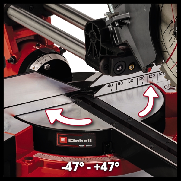 Einhell TE-SM 36/210 Solo PXC 36V (2x18V) 210mm Sliding Mitre Saw, Body Only 