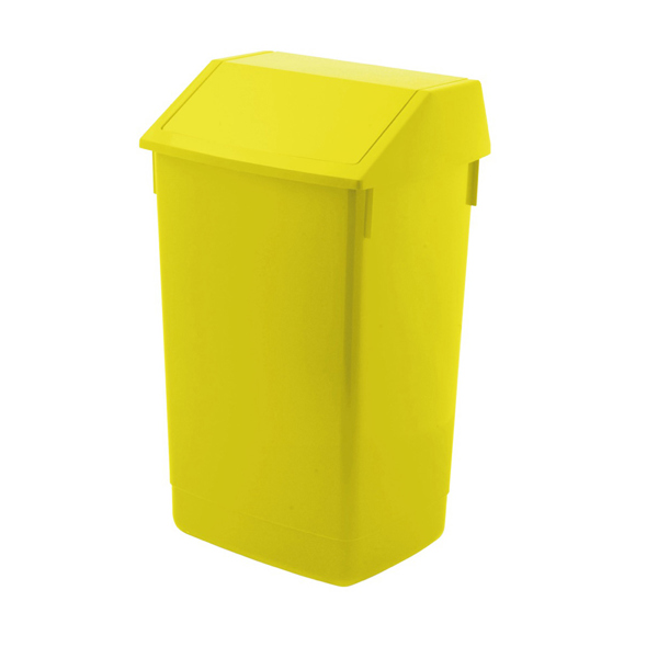 Addis 60L Flip Top Bin (Yellow)