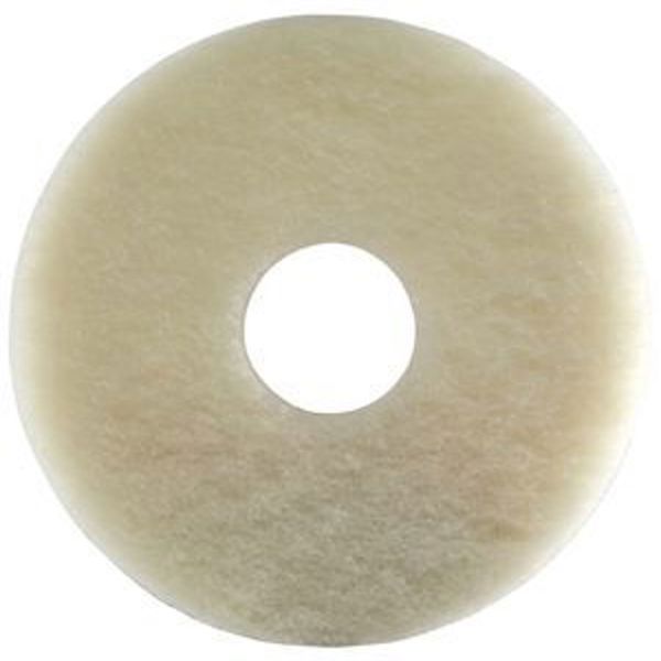 15 Inch White Floor Pads