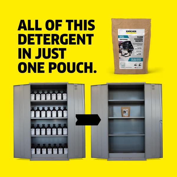 Karcher Floor Cleaning Sachets for Compact Machines (Pack of 100)
