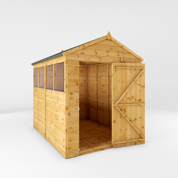 Mercia Shiplap Apex Wooden Shed 8 x 6